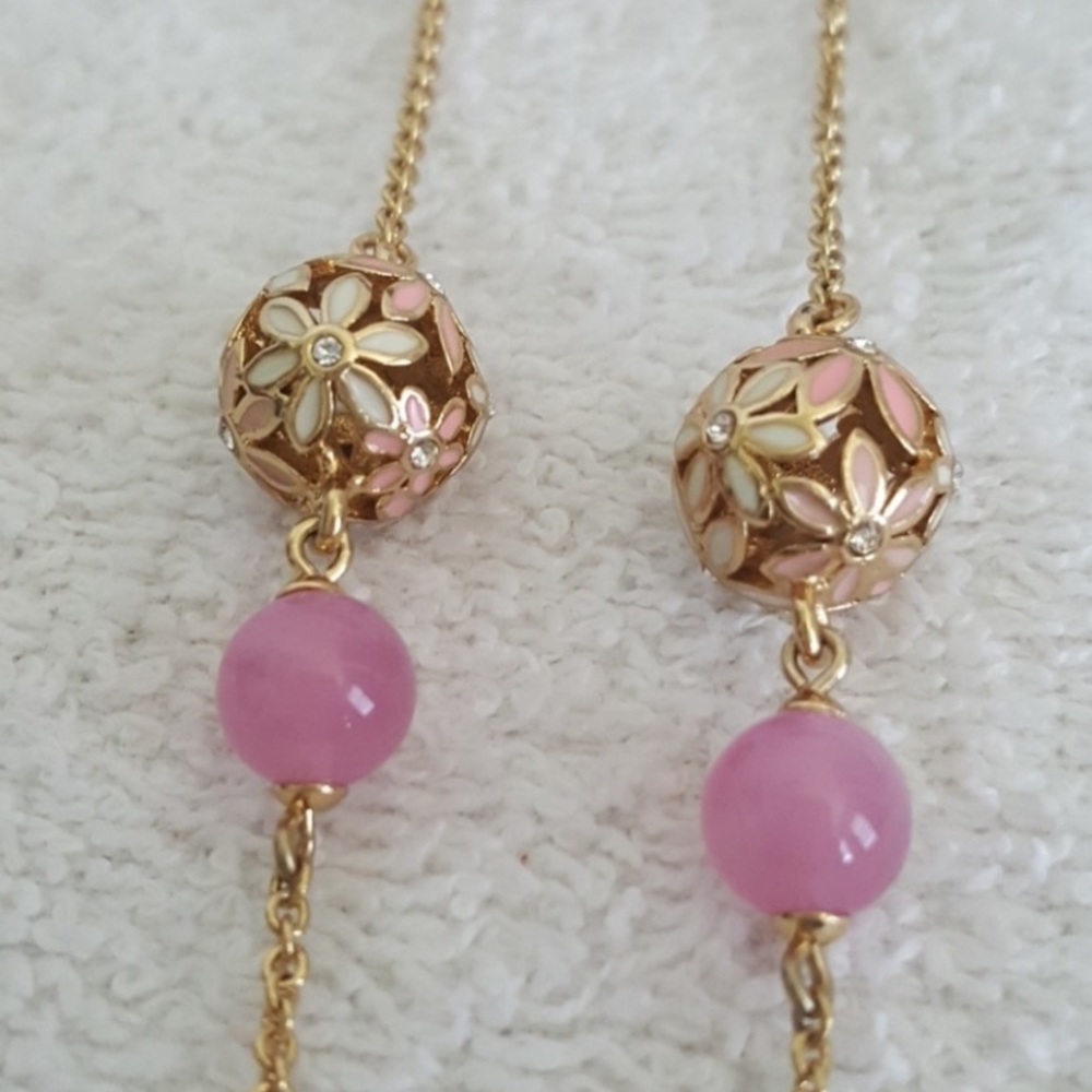 "SOLD" Kate Spade Pearl Flower Scatter Necklace - Picture 4 of 7